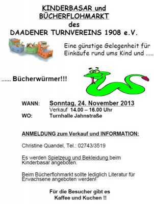 Kinderbasar November 2013