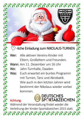 herzliche Einladung zum NIKOLAUS Turnen_1