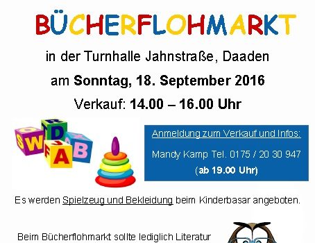 KINDERBASAR und BÜCHERFLOHMARKT
