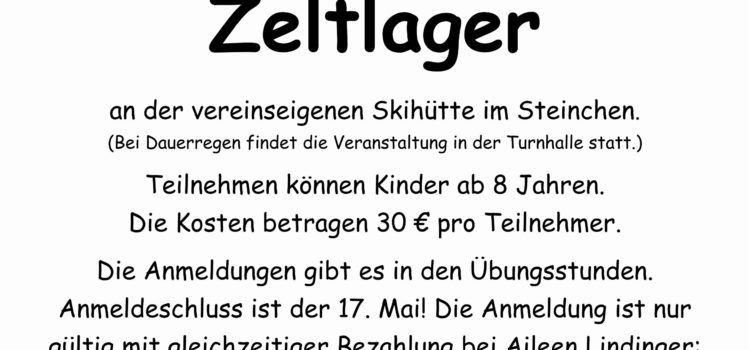 Zeltlager 2017 Zeltlager 2017