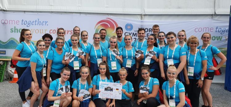 Jutsteta`s Dance Club vom Daadener Turnverein bei der Weltgymnaestrada 2019 in Dornbirn (AT)