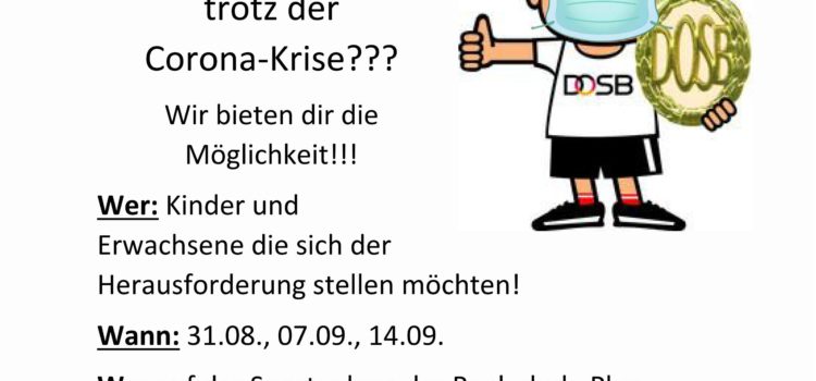 Sportabzeichen 2021 – Anmeldung Sportabzeichen 2021 – Anmeldung