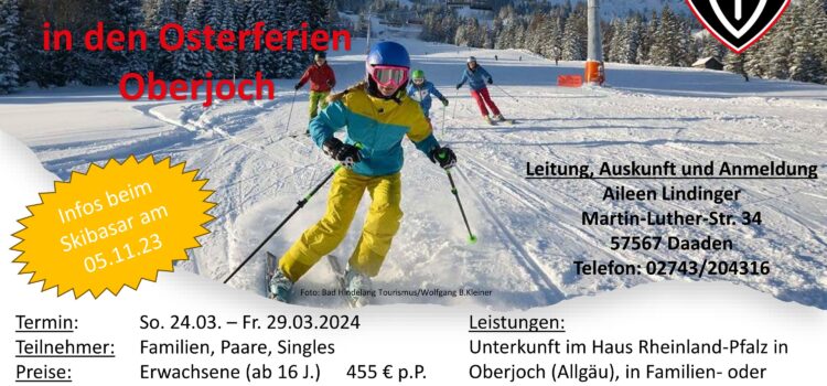 Ausschreibung Skifreizeit 2024